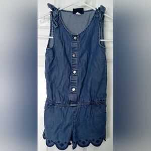 Classic Blue Denim Kids One-Piece Romper